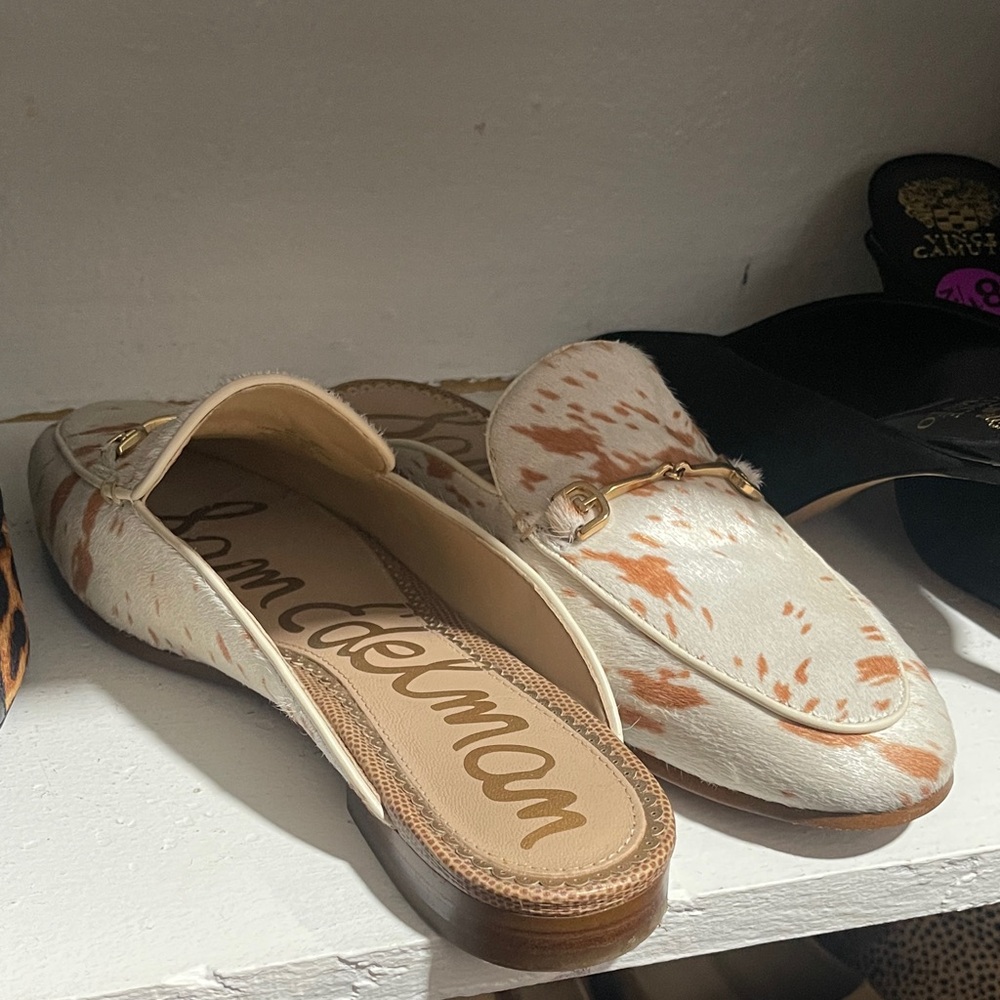 Sam Edelman Women's Cream and Brown Loafers